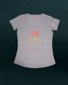 Polo Horse Head Tee (Grey/Faded Red)